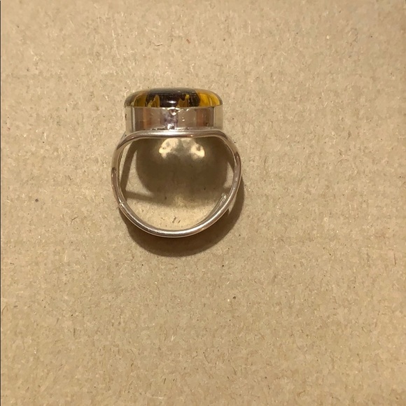 💥SOLD💥Encapsulated  🌻 925 sterling silver Ring - Picture 3 of 4